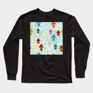 Mushroom Pattern Long Sleeve T-Shirt